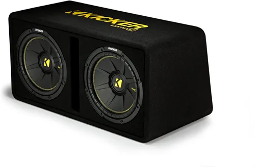 Miniatura 2 de Kicker par de bocinas subwoofer de 12 pulgadas y 1200 W, 2 Ohm, con carcasa ventilada y lista, 44DCWC122