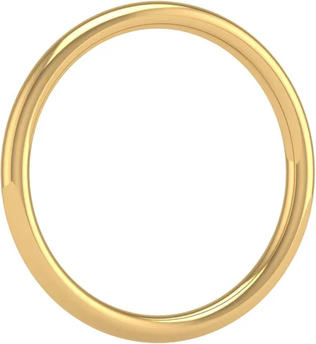 Miniatura 2 de Alianza de boda lisa de oro de 14 quilates, 0.079 in