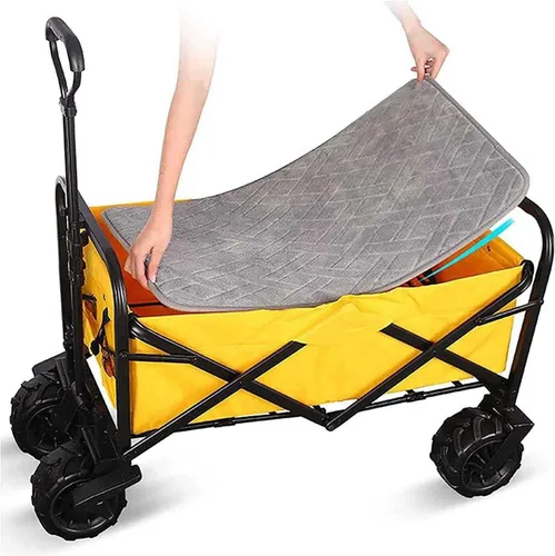 Miniatura 4 de Forro de carro plegable desmontable más almohadilla de esponja de terciopelo, carro plegable al aire libre portátil carrito accesorios - almohadilla