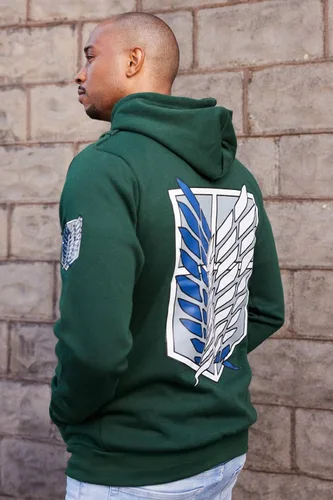 Miniatura 6 de Ripple Junction Attack on Titan - Sudadera con capucha unisex para adultos, estilo militar, con cremallera completa