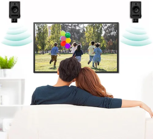 Miniatura 7 de WALI Soportes de pared para altavoces, soporte de montaje de estantería con sujeción lateral doble para altavoces de sonido envolvente grandes