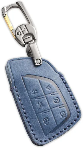 Miniatura 16 de Funda de llavero de cuero de 4 botones Hontumax para Chevy Tahoe Colorado Silverado Suburban Equinox Traverse, para GMC Yukon Sierra Acadia Canyon
