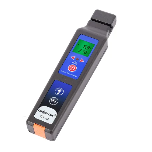 Miniatura 5 de ORIENTEK TFI-40 Identificador de fibra óptica Todo-en-uno Chuck Live con 10mw VFL 800nm-1700nm Detector de fibra Identificador de tráfico OFI