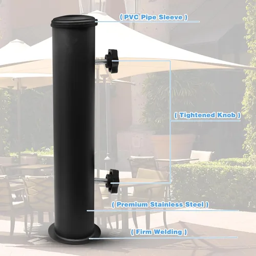 Miniatura 2 de Soporte de repuesto de poste de paraguas, soporte de metal para sombrilla al aire libre, piezas de repuesto universales para paraguas, soporte