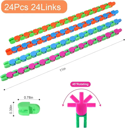 Miniatura 2 de Woosir Paquete de 24 juguetes sensoriales para ansiedad Wacky Tracks Fidget, regalos para el día de San Valentín, premios escolares para Regular