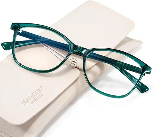 Miniatura 17 de Madison Avenue - Lentes de lectura cuadrados vintage para mujer, con filtro de luz azul, fabricados en TR90, reducen el cansancio visual