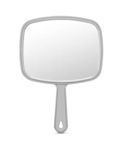 Miniatura 12 de PROTECLE Espejo de mano extra grande, espejo de mano para salón de peluquería con mango (gris cuadrado 9" x 12.4")