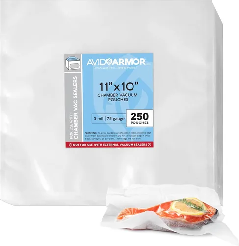 Avid Armor Bolsas selladoras al vacío de cámara, resistentes, sin BPA, bolsas de vacío precortadas para conservación de alimentos, almacenamiento en