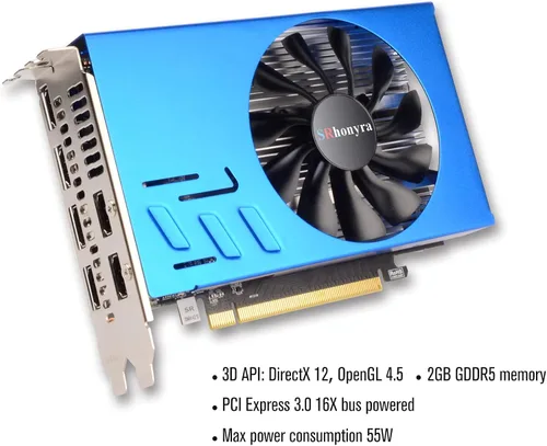 Miniatura 5 de R7 350 2GB Tarjeta Gráfica GDDR5 6HDMI Tarjeta Gráfica GPU PCI-Express 128-Bit Placa De Video 6HDMI R7 350 2G