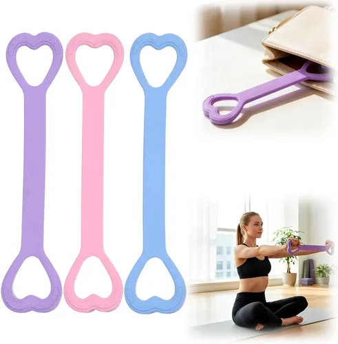 3 bandas de resistencia figura 8 bandas de ejercicio para mujer, bandas elásticas 2026 para entrenar brazo, espalda, hombro, entrenamiento, cuerdas