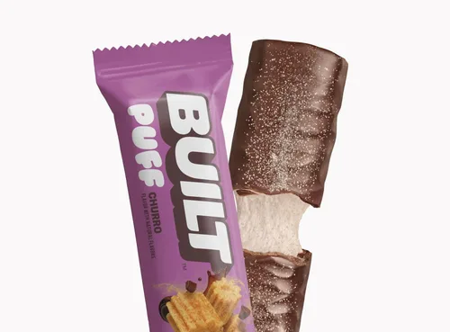 Miniatura 7 de Built Puffs - Barras de proteínas de 12 unidades, barras energéticas altas en proteínas, colágeno, sin gluten, cubiertas de chocolate, bajas