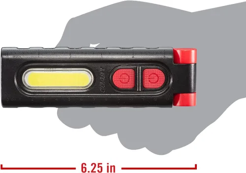 Miniatura 4 de Coast PM100R Luz de trabajo giratoria de 180 grados con base magnética, negro/rojo