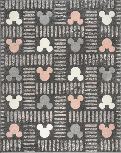 Miniatura 28 de Gertmenian Disney - Alfombra texturizada de Mickey Mouse, perfecta para sala de estar, comedor, sala de juegos, área de estudio, 8 x 10 pulgadas