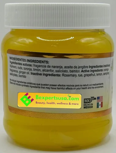 Miniatura 2 de Fenogreco Gel 8.82 oz para tonificar bustos, glúteos y gel de JENGIBRE Beauty Panza Naranja 8.82 oz B-Experts, 2