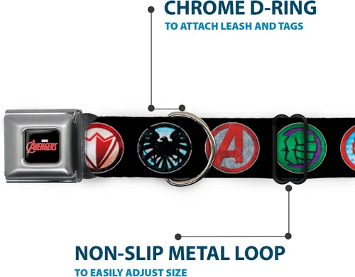 Miniatura 5 de Buckle-Down DC-WAV002-L AVA Marvel Comics - Collar para perro