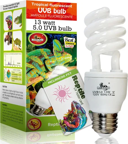 Miniatura 7 de Bombilla UVA UVB para reptiles de 10.0 13 W Desert UVB Bombilla Reptil UVB Bombilla para dragón barbudo, tortuga, serpiente, gecko, lagarto lámpara