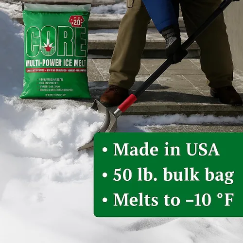 Miniatura 4 de Derretimiento de hielo de alta calidad, azul (bolsa de 50 libras), derretidor de nieve de acción rápida de grado industrial para aceras, entradas