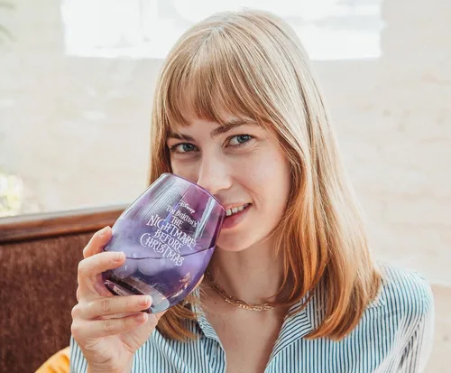 Miniatura 4 de Vaso de vino sin tallo de The Nightmare Before Christmas Sally de Disney, color morado