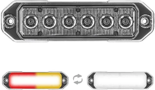 Miniatura 15 de Super Take Down Z-6 TIR LED de montaje en superficie estroboscópica de emergencia y luces de trabajo/TD de advertencia - Luz de rejilla de policía