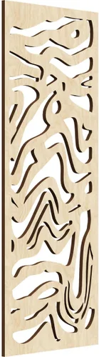 Miniatura 125 de 9 3/8"W x 24 3/8"H x 1/4"T Northfield Decorativos Paneles de Pared de Madera Calado, Abedul