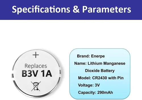 Miniatura 3 de B3V - Batería de repuesto de alta capacidad compatible con collares electrónicos de alta tecnología de MS-4 y MS-5, paquete de 12