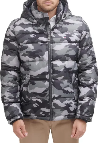 Miniatura 9 de Tommy Hilfiger - Chaqueta acolchada con capucha de relleno alternativo para hombre (tallas estándar y para personas grandes y altas)