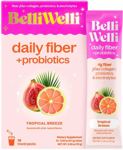 Miniatura 13 de Belli Welli Suplemento de Fibra, Polvo de Fibra con Probióticos Paquete de Viaje para Mujeres con Colágeno y Electrolitos para la Salud Intestinal