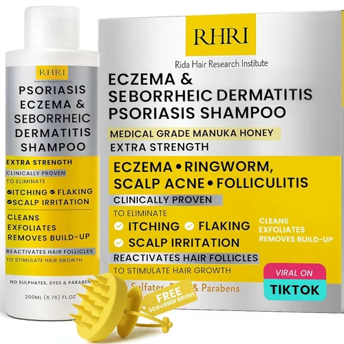 Miniatura 7 de Psoriasis Scalp Spray Tratamiento de psoriasis y caspa para infecciones por levaduras del cuero cabelludo, brotes de psoriasis y foliculitis