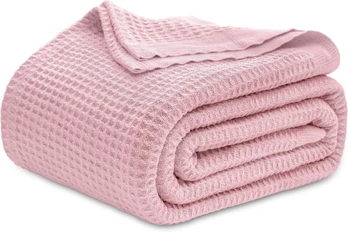 Miniatura 41 de Bedsure Gentlesoft - Manta de 100 % algodón, tamaño Twin XL, para dormitorio universitario, transpirable y suave, manta Twin de tejido waffle