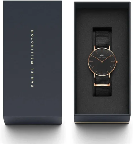 Miniatura 8 de Daniel Wellington Reloj clásico de tela de oro rosa (poliéster)