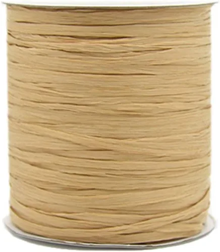 Miniatura 26 de 250 Metros/273 Yardas Raffia Ribbon Hilo de Raffia Hilo de ganchillo Azul Bolsa de ganchillo Hilo de paja Hilo de paja Hilo de rafia natural