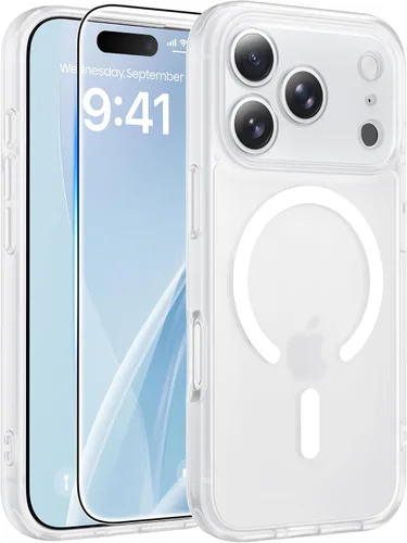 Miniatura 189 de FNTCASE - Funda para iPhone 16 Pro: magnética, mate, translúcida, de grado militar, protectora contra caídas, resistente, fina, duradera y a prueba