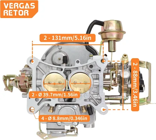 Miniatura 2 de Carburador de 2 barriles 2100 se ajusta a Ford 289 302 351 400 Cu Jeep Engine F100 F250 F350 Mercury Lincoln 171 230 255 Reemplaza