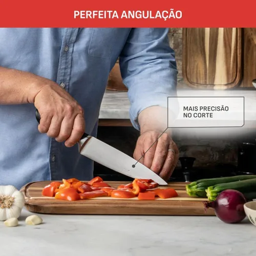 Miniatura 5 de Tefal Jamie Oliver - Juego de 4 piezas de la serie The Knife (9CM PARING + 12CM Utility + 15CM Chef + 16.5CM SANTOKU Knives)