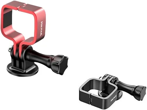 Soporte de adaptador de expansión para DJI OSMO Pocket 3, soporte de adaptador de metal, cabeza de cardán, soporte de marco fijo, accesorios Rojo