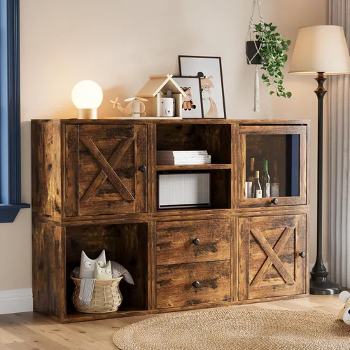 Miniatura 9 de FUSUNBAO Organizador de Almacenamiento de Cubos Mágico DIY Apilable para el Hogar, Libros, Ropa, Juguetes - Sistema de Almacenamiento Modular