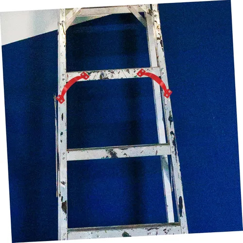 Miniatura 5 de OSALADI Manija de escalera de metal, 2 unidades, asas de seguridad, barras de agarre para niños, accesorios para juegos al aire libre, patio