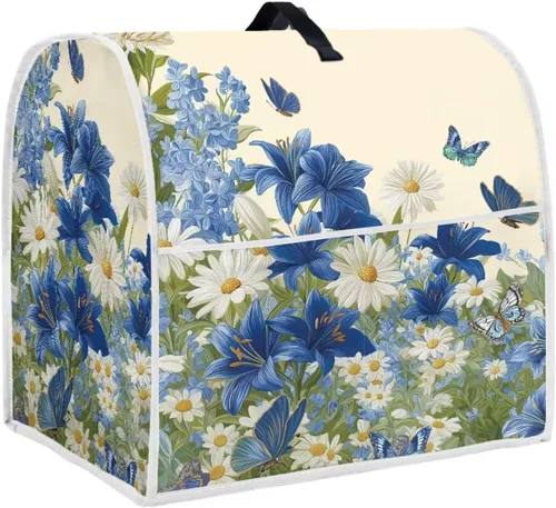 Miniatura 39 de Talayituse Beach Turtle Starfish Print Stand Mixer Cover for 4.5-5 Quarts Kitchen Aid, Washable Mixer Dust Cover with Handle and Pocket Kitchen