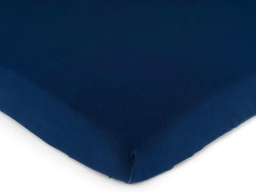 Miniatura 7 de SheetWorld - Sábana bajera ajustable para cuna Nuna Mixx de 12 x 29 pulgadas, sábana hipoalergénica de jersey 100% algodón, unisex, para niño y Azul