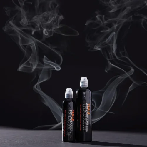 Miniatura 5 de World Famous - Tinta negra opaca para tatuaje, ultra fina, de larga duración para forro, sombreado y maquillaje permanente, suministros de tatuaje