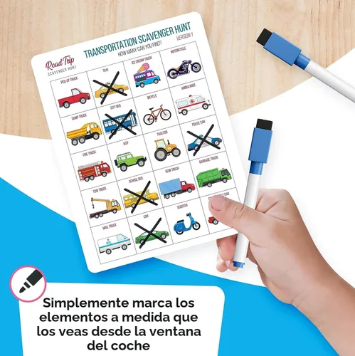 Miniatura 3 de WELL BALANCED Bingo en el Coche - Esenciales para Viajes por Carretera: Actividades y Juegos de Coche para Niños de 4 a 8 Años