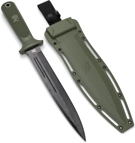 Miniatura 15 de ODENWOLF W-SowCatcher Cuchillo de hoja fija con funda – Cuchillo de caza grande hecho de acero D2 – Cuchillos grandes de hoja fija de doble filo