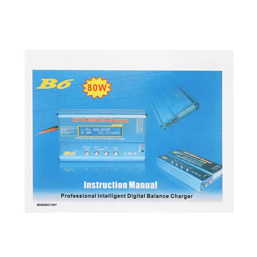 Miniatura 7 de 143 B6 80 W LCD digital para equilibrio cargador cargador IMAX B6 cargador de batería RC Lipo para LLiPo NiMH RC batería, Azul