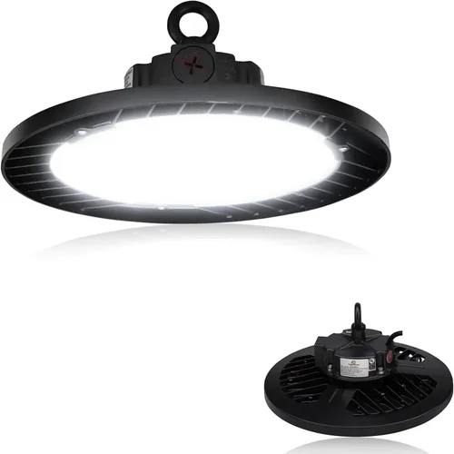 Miniatura 8 de RuggedGrade Luz LED UFO High Bay de la serie Titan VI de 100 W - 16,500 lúmenes - Sensor de movimiento - Color seleccionable 3000K/4000K/5000K