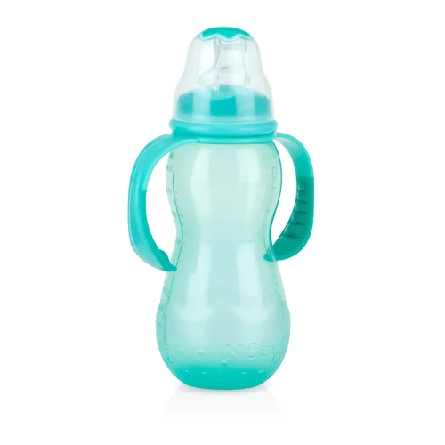 Miniatura 6 de Nuby Enfermera de cultivo de 3 etapas antigoteo, los colores pueden variar, 11 onzas