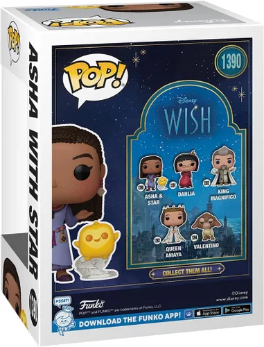 Miniatura 3 de Funko Pop! & Buddy: Disney Wish - Asha with Star - Figura de vinilo coleccionable - Idea de regalo - Producto oficial - para niños y adultos - Fans