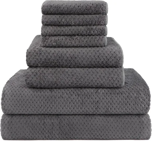 Miniatura 15 de HOMEXCEL Juego de Sábanas de Baño Toallas Paquete de 2 (35 x 70 Pulgadas), Toallas de Baño Ultra Suaves para Baño, Toallas Ligeras y de Secado Negro