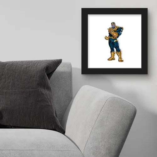 Miniatura 4 de Trends International Gallery Pops Marvel Comics Avengers - Póster de pared de Thanos, 12 x 12 pulgadas, versión enmarcada en negro