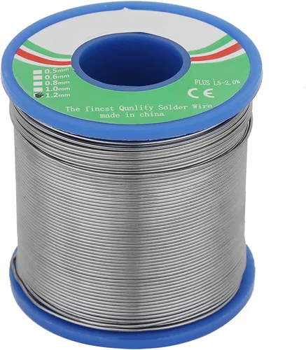 Rollo de alambre de soldadura de núcleo de colofonia 60/40 de 0.047 in de diámetro para soldador electrónico con carrete de soldadura de núcleo de