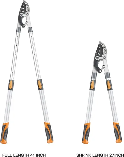 Miniatura 3 de AIRAJ Tijeras de poda de yunque extensibles de 27-41'' de alta resistencia con acción compuesta, recortadora de árboles con capacidad de corte de 2